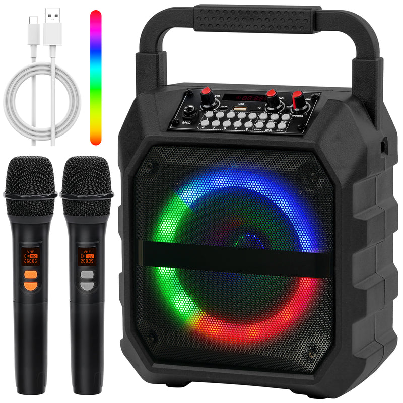 Advwin Karaoke Machine Portable Bluetooth Speaker