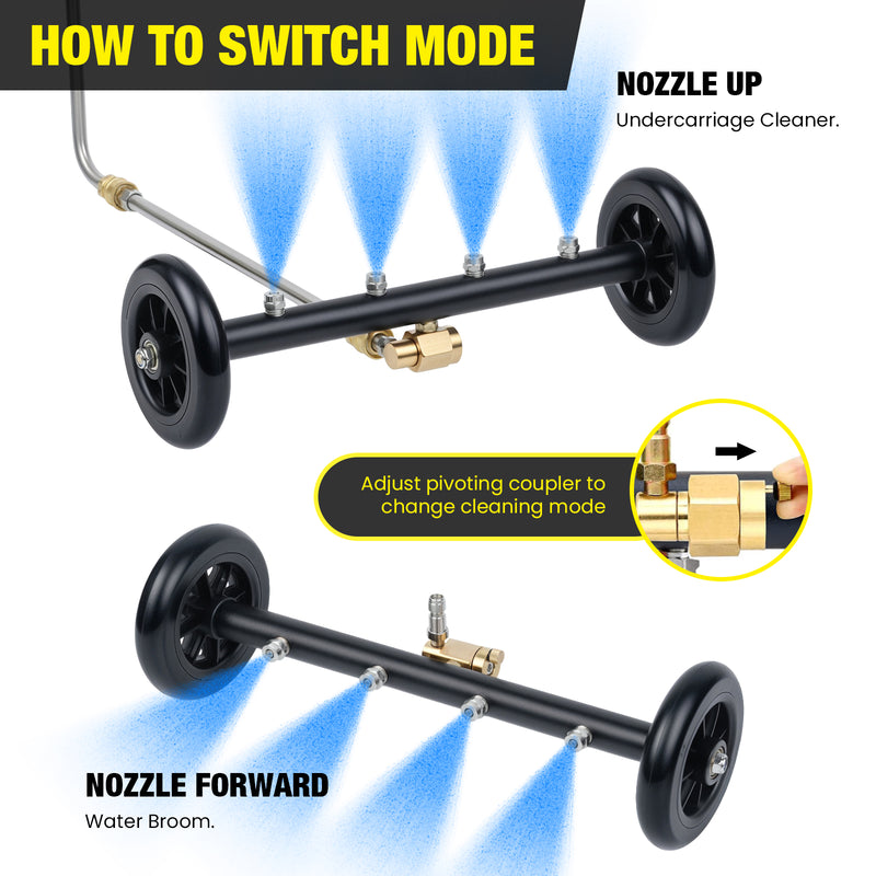 Advwin 2-in-1 Pressure Washer Undercarriage Cleaner