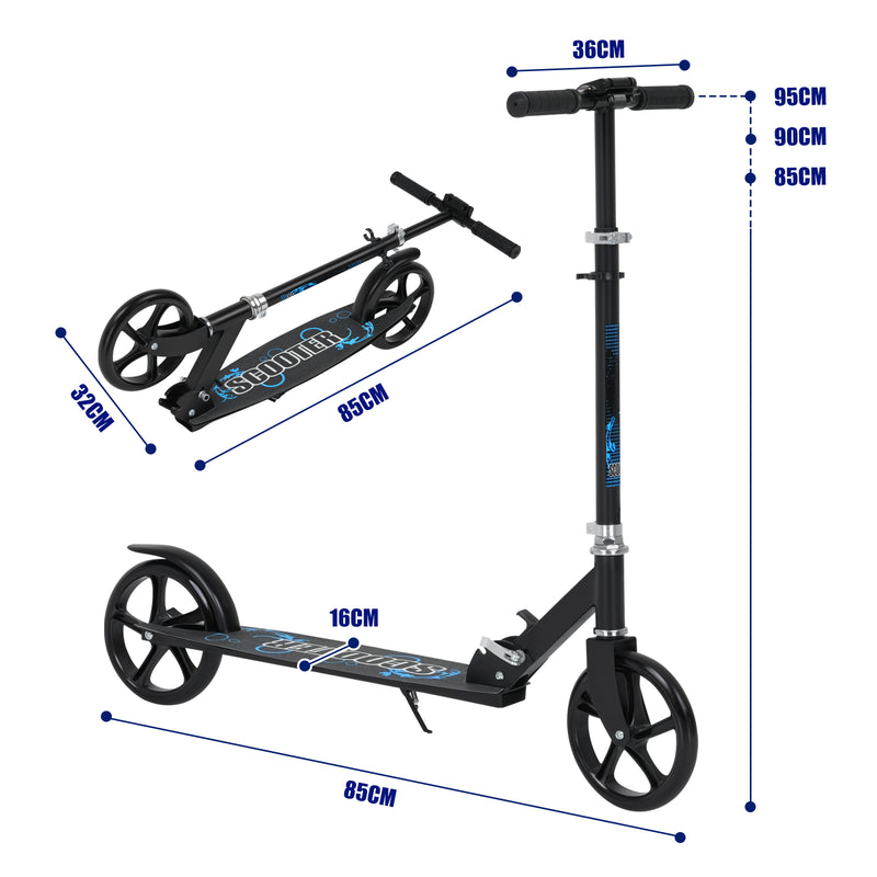 Advwin Kick Scooter Folding Scooter 3 Adjustable Height