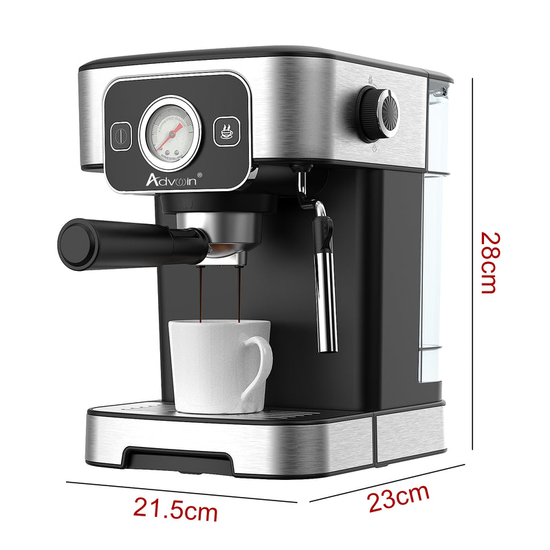 Advwin 2-in-1 Coffee Machine Milk Frother