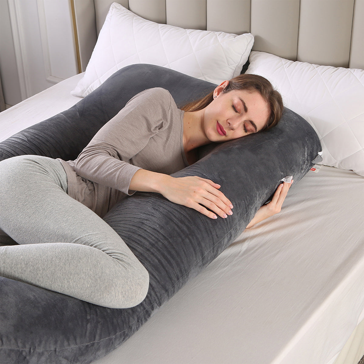 Advwin 55 U Shaped Pregnant Pillow Full Body Support